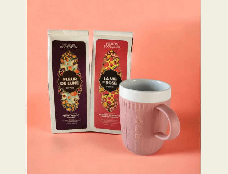 Fleuri : Coffret thé et infusion cadeau pour fête des mères