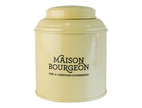Boite à thé vrac 100g métal beige