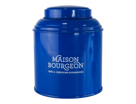 Boite à thé vrac 100g métal bleu