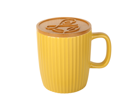 Mug à thé en céramique jaune