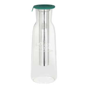Carafé à thé en verre borosilicate avec filtre inox, verte
