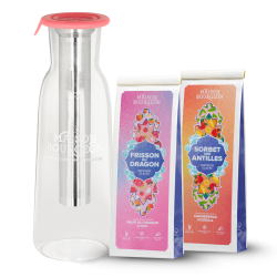 Pack carafe rose + 2 thés glacés