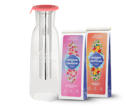 Pack Carafe à Thé rose + 2 thés glacés
