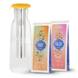 Pack carafe jaune + 2 thés glacés