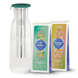 Pack carafe verte + 2 thés glacés
