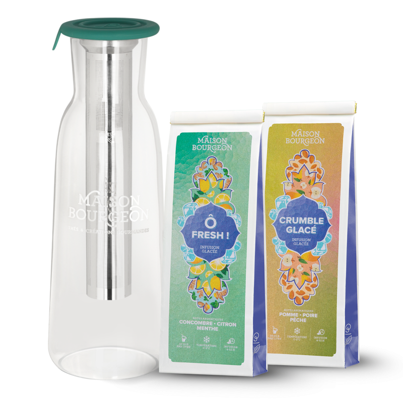 Pack Carafe à Thé verte + 2 thé verts glacés