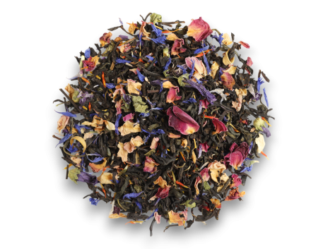 Thé noir, thé vert - Parfums rose, jasmin et violette - Maison Bourgeon