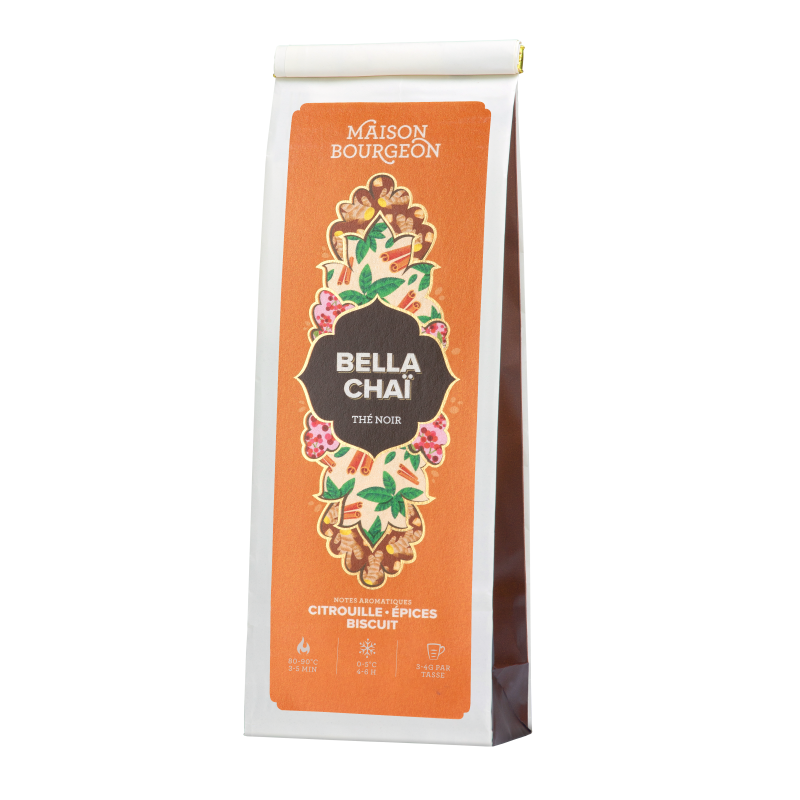 Bella chaï thé noir biscuit citrouille Bella chaï thé noir biscuit citrouille