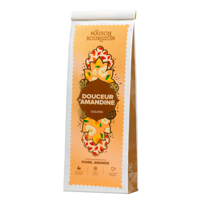 Thé oolong poire amande - Maison Bourgeon Thé oolong poire amande - Maison Bourgeon