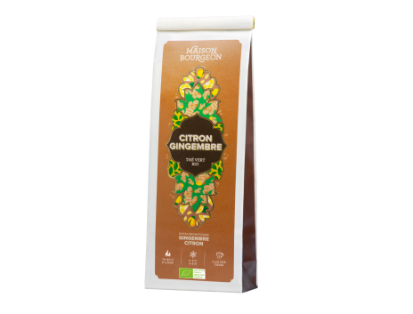 Thé vert bio au gingembre et citron - Maison Bourgeon