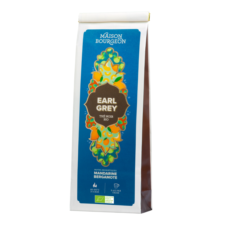Thé noir bio Earl grey mandarine et bergamote - Maison Bourgeon