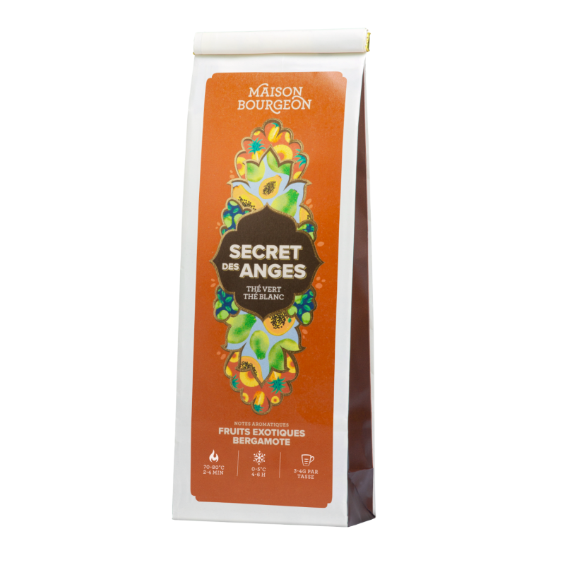 Thé vert, thé blanc - Parfums fruits exotiques et bergamote - Maison Bourgeon