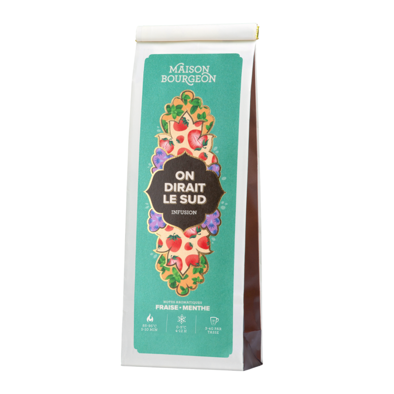 Infusion Fraise menthe, sans théine