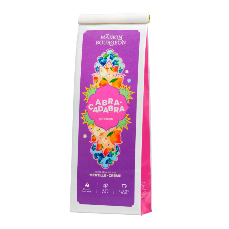 Infusion pour enfant, goût myrtille crème