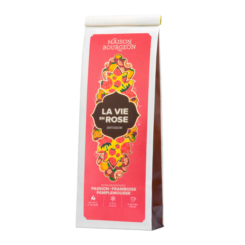 Infusion - Parfums passion, framboise et pamplemousse - Maison Bourgeon