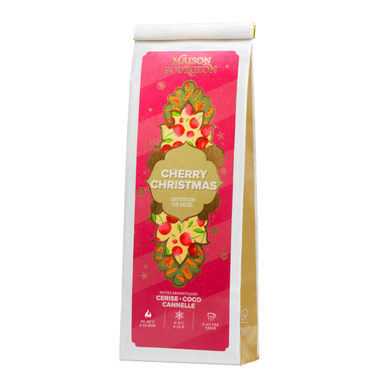 Infusion de Noël - Parfums cerise, coco et canelle - Maison Bourgeon Infusion de Noël - Parfums cerise, coco et canelle - Maison Bourgeon