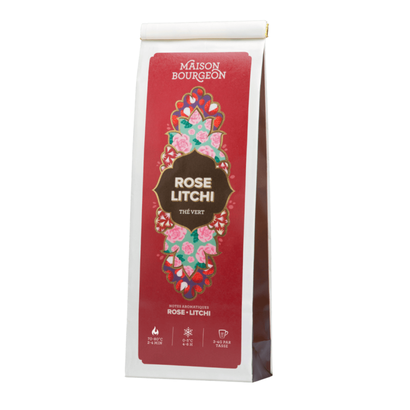Thé vert à la rose et au litchi - Maison Bourgeon