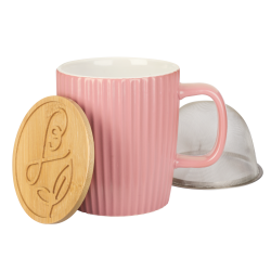 Mug à thé en céramique 40cl rose