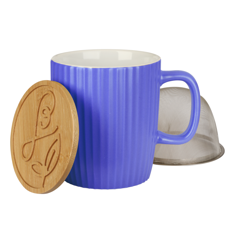 Mug à thé en céramique 40cl bleu Mug à thé en céramique 40cl bleu