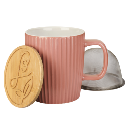 Mug à thé en céramique 40cl couleur chocolat