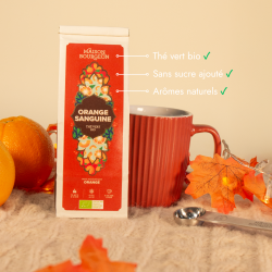 Thé vert bio Sencha à l'orange - Maison Bourgeon