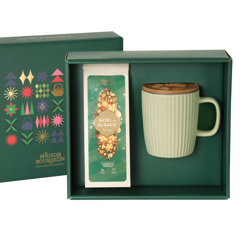 Coffret de thé noir avec son mug Magie de noël