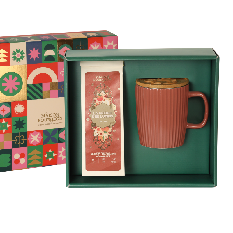 Coffret cadeau rituel féérique, thé oolong et mug Coffret cadeau rituel féérique, thé oolong et mug