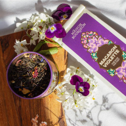 Thé noir, thé vert - Parfums rose, jasmin et violette - Maison Bourgeon