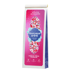 Infusion glacée fraise, framboise, hibiscus