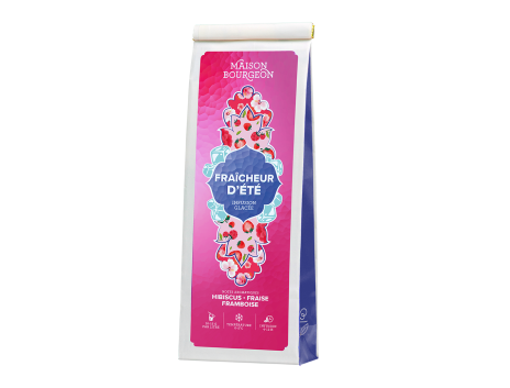 Infusion glacée fraise, framboise, hibiscus