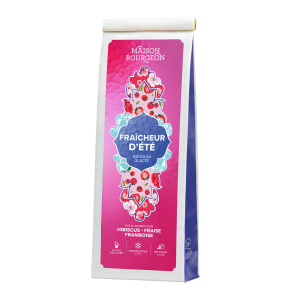 Infusion glacée fraise, framboise, hibiscus