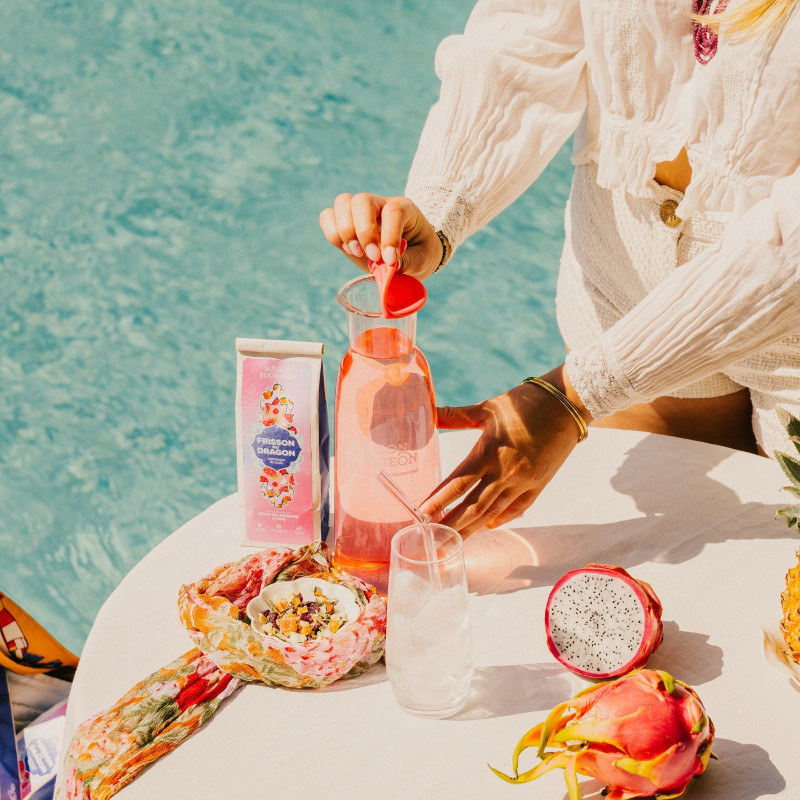 Pack Carafe à Thé rose + 2 thés glacés